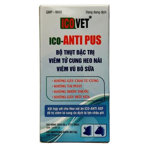 ICO-ANTI PUS - ĐẶC TRỊ VIÊM TỬ CUNG, VIÊM VÚ