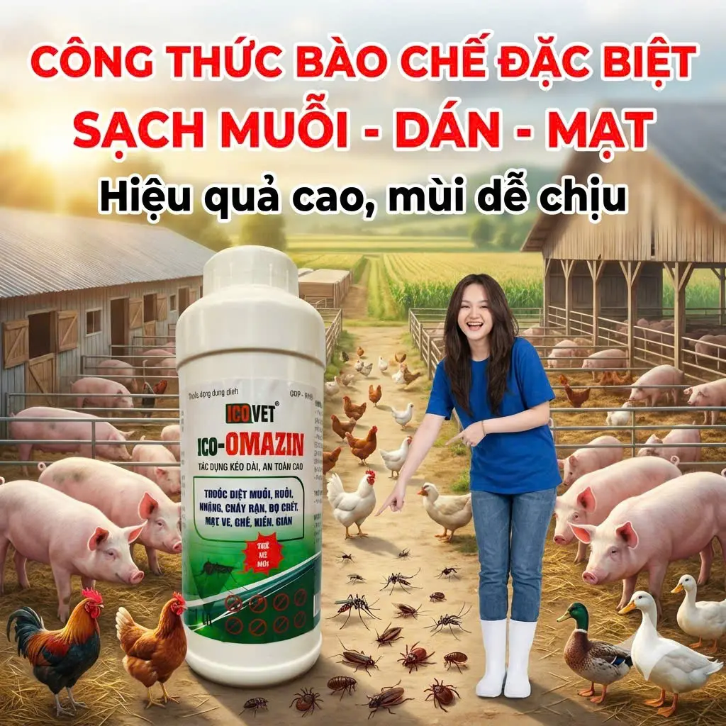 ICO-OMAZIN - DIỆT MUỖI, DÁN, TÁC DỤNG KÉO DÀI, MÙI ĐỠ HẮC