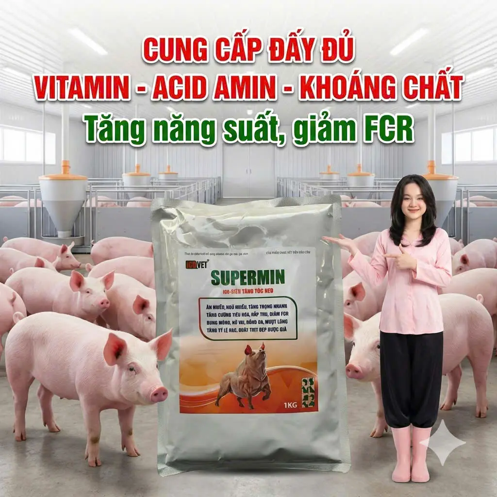 ICO-SIÊU TĂNG TỐC HEO - Lợn lớn nhanh, giảm FCR, giảm khí độc từ phân